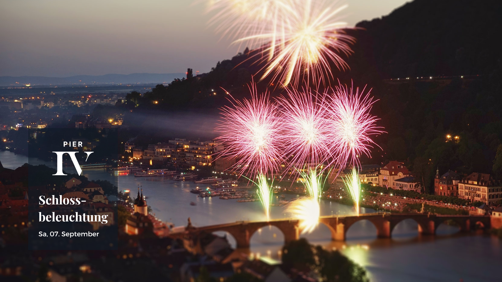 Schlossbeleuchtung Pier IV Praesentation 169 • Weisse Flotte Heidelberg