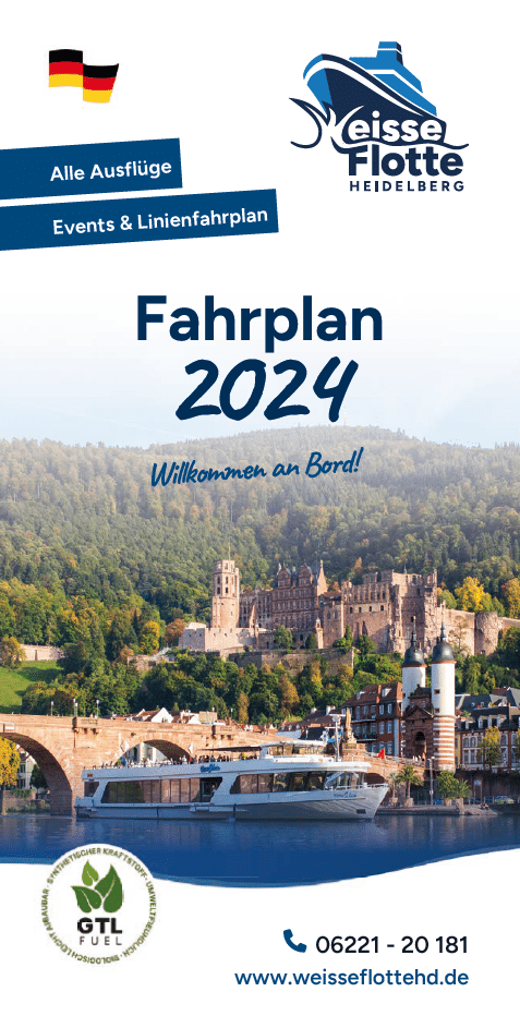 fahrplan2024 cover • Weisse Flotte Heidelberg